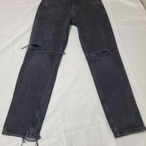 Zara Women's Black Ripped Skinny Jeans Made In Bangladesh Zize Eur34 Usa2 Mex24